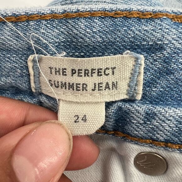 Madewell The Perfect Summer Jean Light Wash Denim Boyfriend Style Jeans Sz 24 - Picture 6 of 11